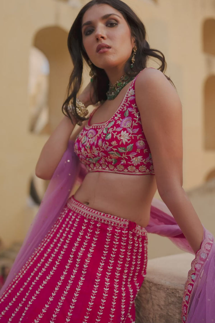 Chamee & Palak  VALENTINA Lehenga – LIVEtheCOLLECTIVE